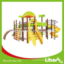 2015 PE Board Stainless Steel Slide Jungle Gym Aire de jeux pour enfants